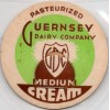 Milk Bottle Cap - Guernsey Dairy Company - (Oshkosh, Wisconsin) - MEDIUM CREAM