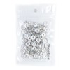 Weebee 100Pcs Rondelle Spacer Beads Crystal Charms Silver Plated Czech