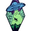 Beam Me Up X-File UFO Alien Patch Embroidered Applique Badge