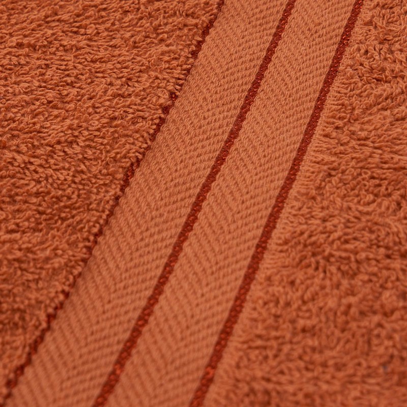 Brentfords Hand Towels for Bathroom Burnt Orange, 100% Cotton Hand