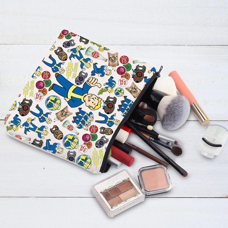 WZMPA Fallout Boy Makeup Bag Arms Gifts Nuka Cola Sign