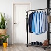 Simple Houseware Industrial Style 50.4" W Clothing Rack with Wheels