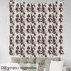 Abstract White Brown Cow Fur Print DIY Fabric by The