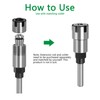 Router Bit Extension Rod 1/4in Round Shank Cemented Carbide Chuck