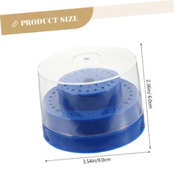 OHPHCALL 2 Pcs Grinding Head Storage Box Nail Bits Holder Nail Display Stand Nail Drill Bit Organizer Nail Bits Storage Holder Nail Drill Bits Display Holder Nail Drill Bit Stand Pp