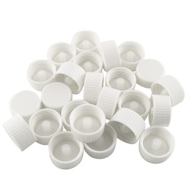 JCBIZ Polycone Cap 24PCS 23mm White Round Poly Seal Screw Boston Caps Growler Cap