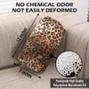 CARRIE HOME Soft Plush Leopard Print Faux Fur Lumbar Pillow