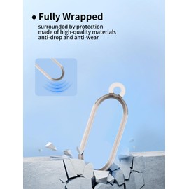 Compatible with PLAUD NotePin AI Voice Recorder，Clear PC Shockproof Protective Cover with Keychain,Clear Gray