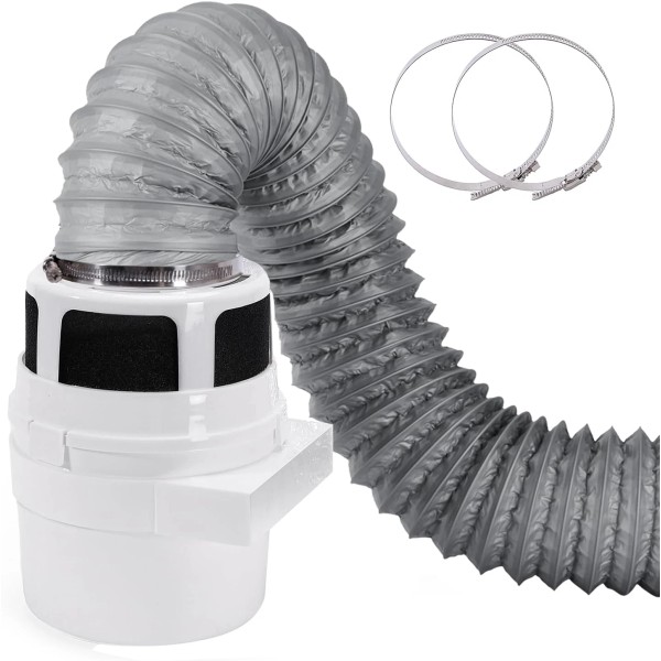 【Upgraded】 3 in 1 Indoor Dryer Vent Kit Lint Trap