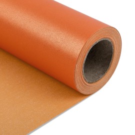 NESCCI Christmas Wrapping Paper,Orange Matte Wrapping Paper,Solid Color Pearly-Lustre Paper,Gift Wrapping Paper,Perfect for Christmas,Valentine's Day,Birthday,Baby Shower (17 Inches X 32.8 Feet)