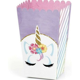 Unbranded Casino Happy birthday Bunting pop corn Treat Boxes Set of 12