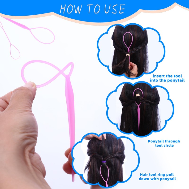 Hair Accessories Set for Girls, 400 Elastic Hair Bands, 10