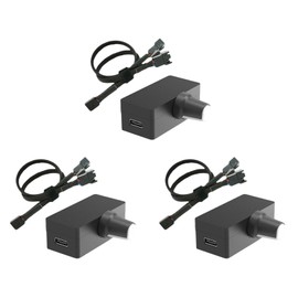 Qarmijaer 3X PWM Speed Controller 4Pin PWM Fan Governor PWM Governor USB TYPE-C Power Supply DIY Watercooling Cooler Option B