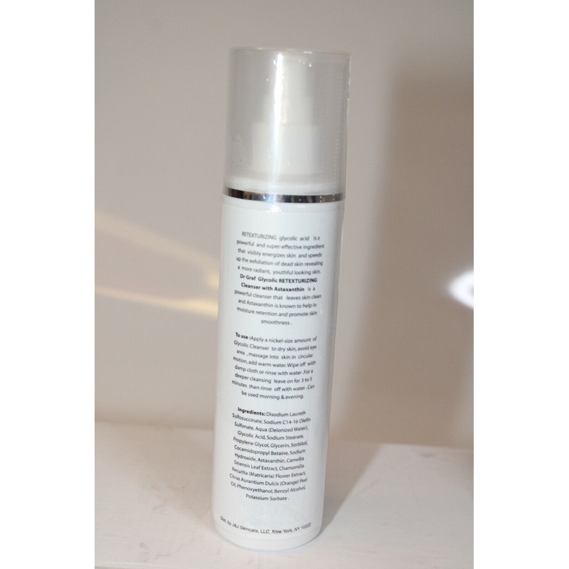 Dr. Jeannette Graf NEW Glycolic Retexturizing Cleanser w/ Astaxanthin &