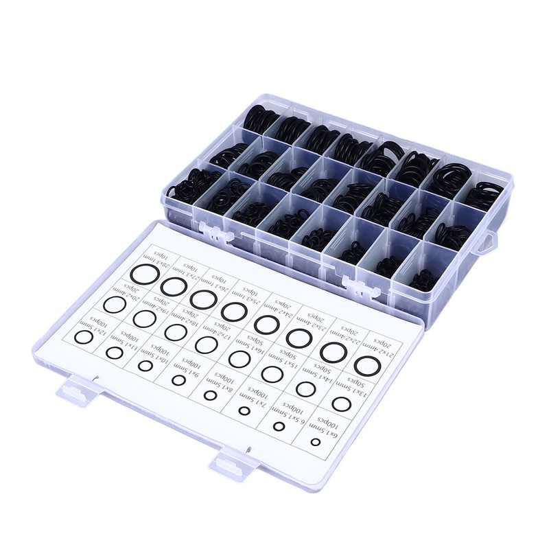 1200Pcs Sealing Ring Set Nitrile Rubber High Temperature Resistant Waterproof