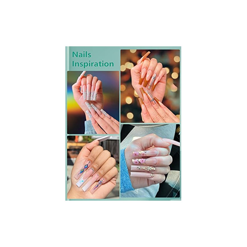 480 puntas de uñas extralargas en forma de C XL,