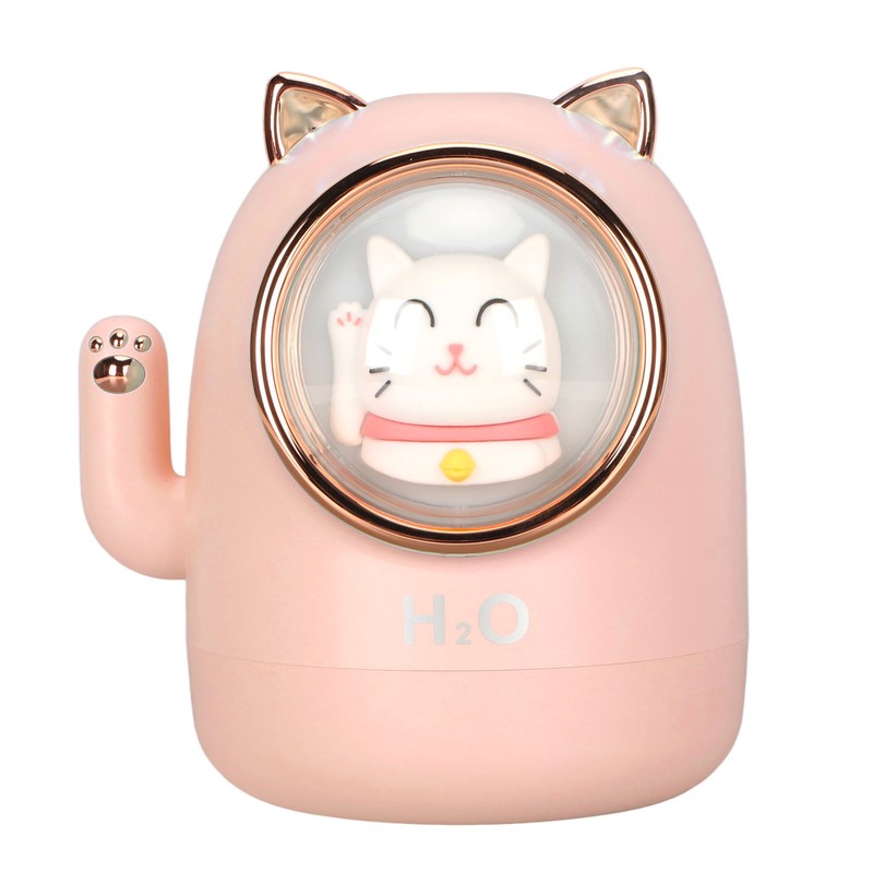 Humidifier Aroma Diffuser Cat Shape 400ml Capacity Timing Humidifier Home