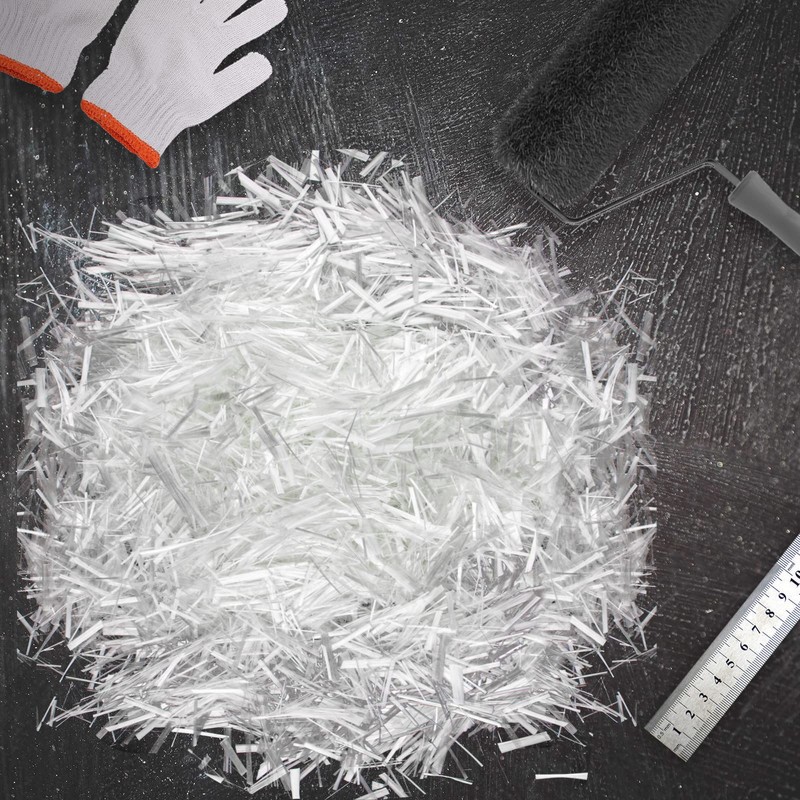 Fiberglass for Concrete, 3/4" Length,2.5 Lb, AR-Glass Chopped Strand Fiberglass