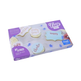 PME FF54 Fun Fonts Cupcake and Cookie Stamping Set-Collection 1