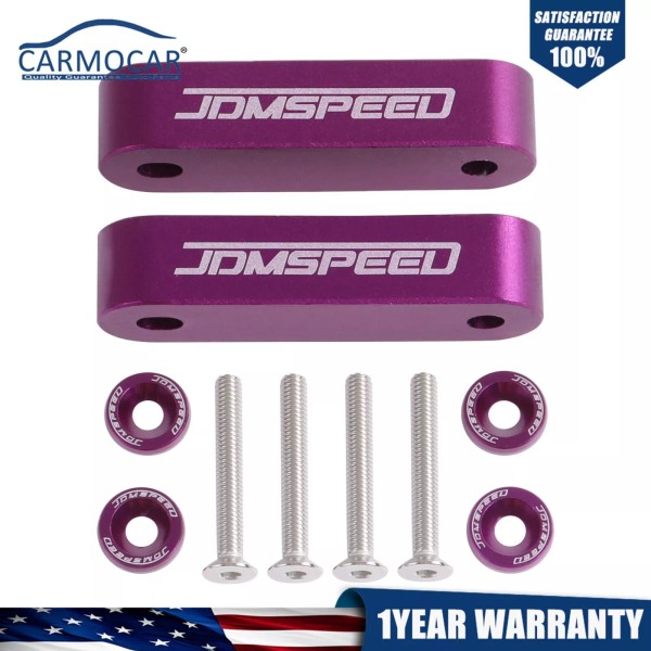 CARMOCAR Purple Cnc Billet 3/4" Hood Vent Spacer Riser Kit