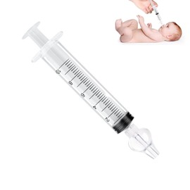 Baby Nasal Aspirator, 1 Pack, 4 Pieces - Safe and Reusable Silicone Nasal Aspirator for Newborn - Infant Mucus Removal with 10ml Nose Cleaner Syringe - Nasal Spray/Nasal Hygiene