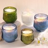 LAMORGIFT 13.5OZ Blue Glass Candle Jars for Making Candles, 6