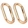 2 Pcs Gold Carabiner Key Clips,Heavy Duty Spring O Ring