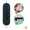 Maíz Multicontacto Cargador Barra Usb Supresor Picos Escritorio