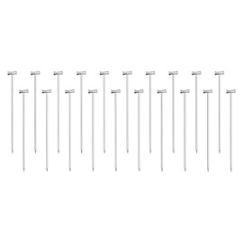sourcing map Cocktail Toothpicks, 20Pcs 4.1 Inch Stainless Steel Long Cocktail Picks Reusable Metal Cocktail Skewers for Drinks Appetizer Fruits