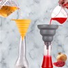 Smithcraft Funnel Set 4, Silicone Funnels for Kitchen, Collapsible Funnels