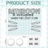 VIHOSE Classroom Bathroom Management Set Classroom Bathroom Pass Poster Sticker