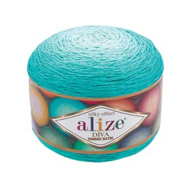 Alize Diva Ombre Batik Silky Effect 100% Microfiber Acrylic Yarn Crochet Art Lace Craft 1 Skn 250g 957yds Hand Knitting Yarn (7370)