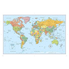 Rand McNally Signature World Wall Map - Paper Rolled