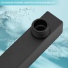 Nuodan Shower Arm with Flange, 16 Inches Wall Mount Square