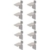cyclingcolors 10x Shelf Support pins Strip pegs Aluminium Alloy Silver