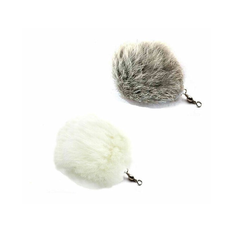 Kats'N Us Cat Teaser Wand Refill Rabbit Fur Pom Pom