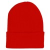 Solid Winter Long Beanie (Comes in Many Cardinal Red