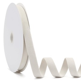 Jeuhoue Lvory - Cinta de terciopelo de doble cara, 5/8 pulgadas x 20 yardas, ideal para Navidad, decoración de boda, envoltura de regalos y adornos para árbol de Navidad (Lvory 5/8 pulgadas)