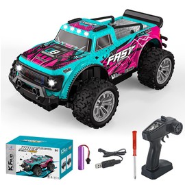 QI Xin Remote Control RC Trucks, 1/20 RC Cars,2.4GHZ Remote Control,2WD 20Km/h with LedLight,Remote Control Monster Truck Racing car for Kids and Boys