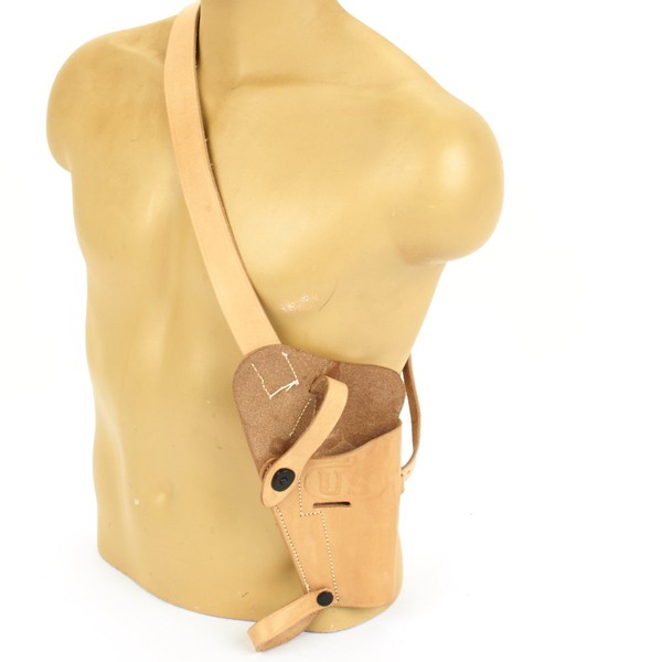 U.S. WWII M3 Natural Tan Leather Shoulder Holster