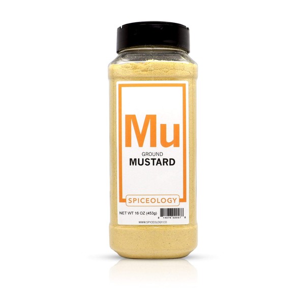 Ground Yellow Mustard Seed - Spiceology Yellow Mustard Powder (Flour) - 16 ounces
