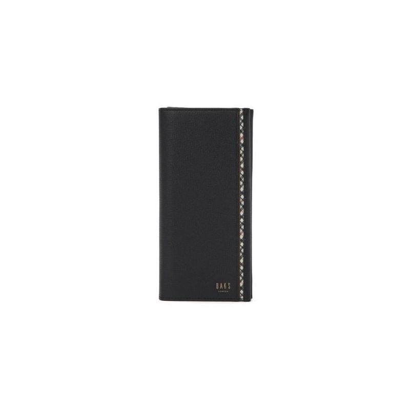 Daks (신세계강남점)FORMAL블랙 체크배색 소가죽 장지갑 DBWA1F441 (Sinsaegae Gangnam) FORMAL Black