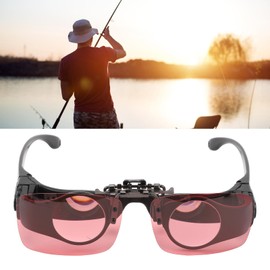Fishing Binoculars 8X Magnification Free Hands Adjustable Focus Triple Color CPL Filter HD Lens 85° Large Nose Bridge Design Ergonomic Design with Storage Bag