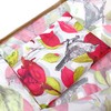 allydrew Large Foldable Tote Nylon Reusable Grocery Bag, Red Floral