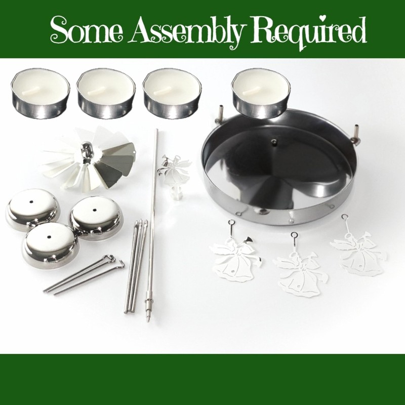 Spinning Angels Tealight Candle Spinner with Bell Chimes - Swedish