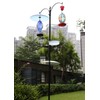 13 1/2 Inch Clear Glass Two-Way Squirrel Baffle and Weather