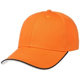 Zoom Piping Sandwich Cap baseball cap baseball hat (One Size - orange)