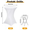 thirei Stretch Bar Table, Set of 2 Bar Table Covers,