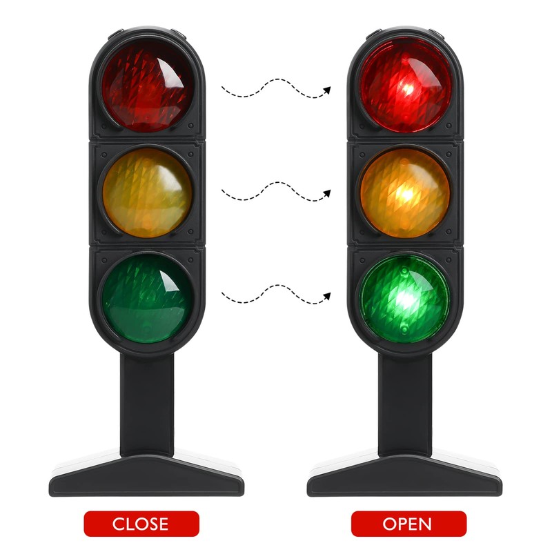Gadpiparty Toys Traffic Light Signs Toy Traffic Light Lamp with