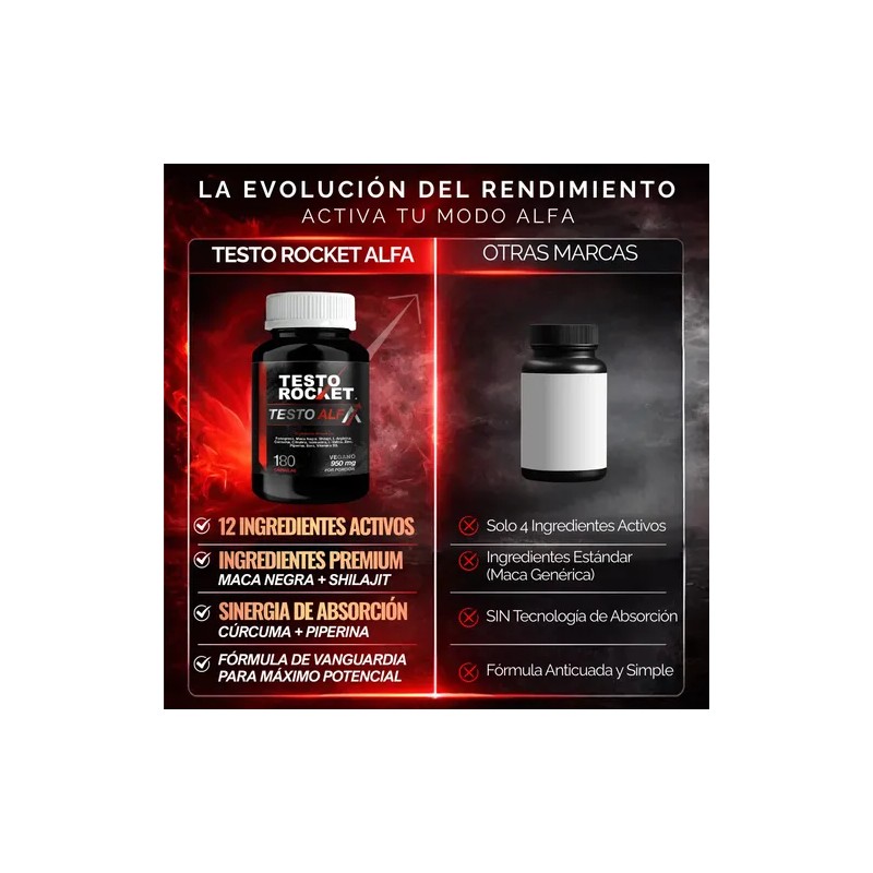 Vitaminas Hombre Precursor Testosterona 180 Caps Testo Alfa
